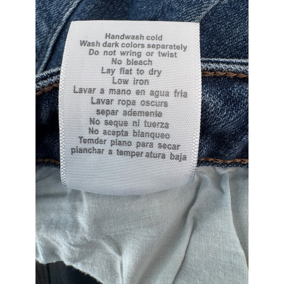 Judy Blue Distressed Denim Shorts Womens Large Blue Cutoff Frayed Hem EUC - Picture 7 of 9